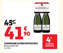 Auchan Champagne alfred rothschild offre