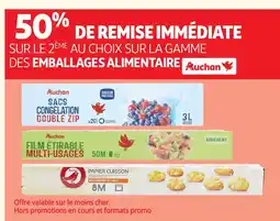 Auchan AUCHAN Sur la gamme des emballages alimentaire offre