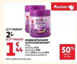 Auchan AUCHAN Poudre détachante activ clean offre