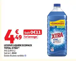 Auchan TOTAL XTRA Lessive liquide ecopack offre