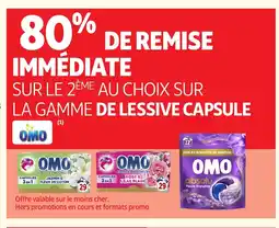 Auchan OMO Sur la gamme de lessive capsule offre
