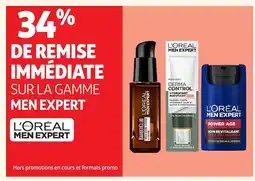 Auchan L'ORÉAL MEN EXPERT Sur la gamme men expert offre