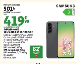 Auchan SAMSUNG A56 5G/128 GO Smartphone offre