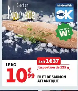 Auchan Filet de saumon atlantique offre