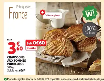Auchan Chaussons aux pommes pur beurre offre