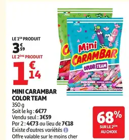 Auchan MINI CARAMBAR Color team offre