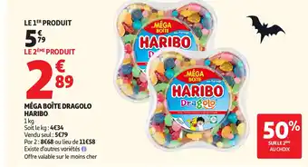 Auchan HARIBO Méga boîte dragolo offre