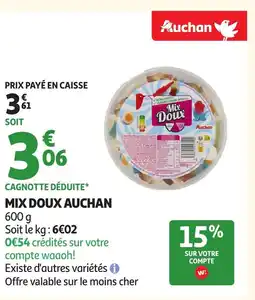 Auchan AUCHAN Mix doux offre