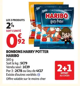 Auchan HARIBO Bonbons harry potter offre