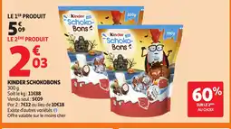 Auchan KINDER Schokobons offre