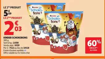 Auchan KINDER Schokobons offre