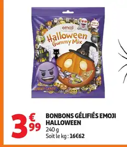 Auchan Bonbons gélifiés emoji halloween offre