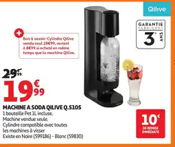 Auchan QILIVE Machine a soda q.5105 offre