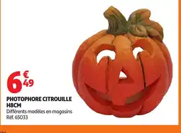 Auchan Photophore citrouille offre