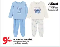 Auchan Pyjama polaire bébé offre