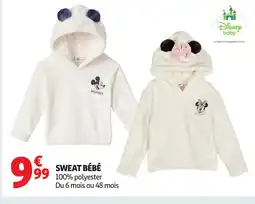 Auchan Sweat bébé offre