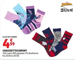 Auchan Chaussettes enfant offre