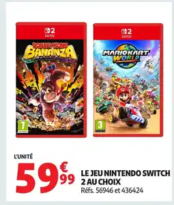 Auchan Le jeu nintendo switch offre