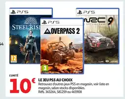 Auchan Le jeu ps5 au choix offre