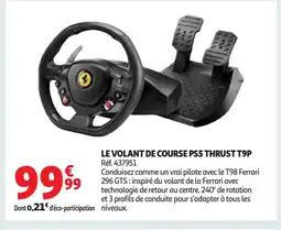 Auchan Le volant de course ps5 thrust t9p offre