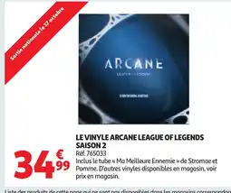 Auchan Le vinyle arcane league of legends saison 2 offre