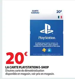 Auchan La carte playstation e-shop offre