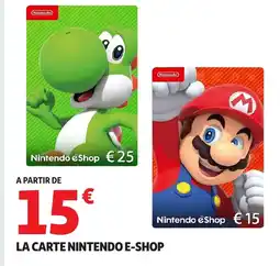 Auchan La carte nintendo e-shop offre