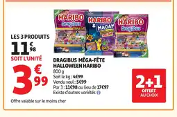 Auchan HARIBO Dragibus méga-fête halloween offre