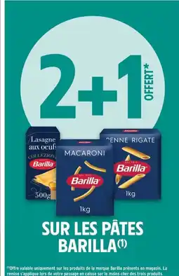 Intermarché Contact BARILLA Sur les pâtes offre