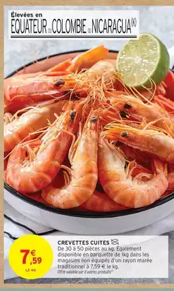 Intermarché Contact Crevettes cuites offre