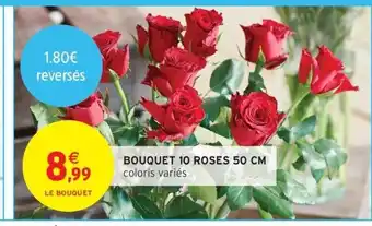 Intermarché Contact Bouquet 10 roses offre