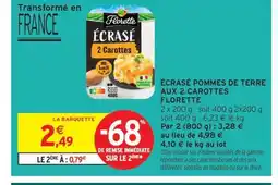 Intermarché Contact FLORETTE Écrasé pommes de terre aux 2 carottes offre