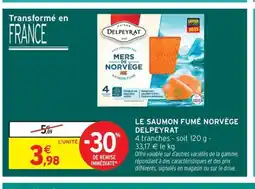 Intermarché Contact DELPEYRAT Le saumon fumé norvège offre