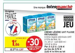 Intermarché Contact PÂTURAGES Crème légère uht fluide offre