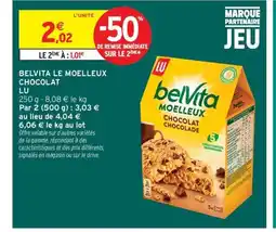 Intermarché Contact LU Belvita le moelleux chocolat offre