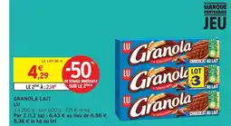 Intermarché Contact LU Granola lait offre