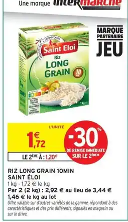Intermarché Contact SAINT ÉLOI Riz long grain 10min offre