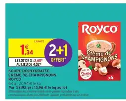 Intermarché Contact ROYCO Soupe déshydratée crème de champignons offre