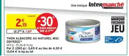 Intermarché Contact ODYSSEE Thon albacore au naturel msc offre