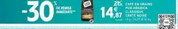 Intermarché Contact CARTE NOIRE Café en grains pur arabica classique offre