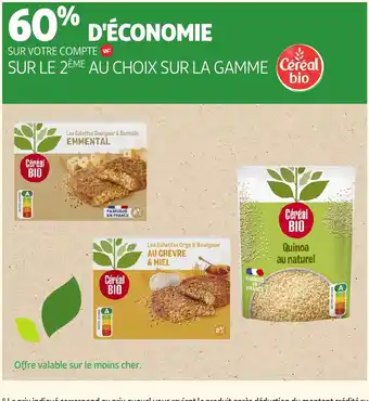 Auchan CÉRÉAL BIO Sur la gamme offre