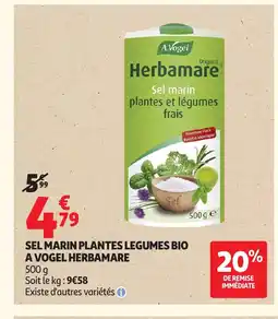 Auchan Sel marin plantes legumes bio a vogel herbamare offre