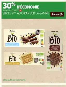 Auchan AUCHAN BIO Sur la gamme offre