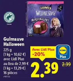 Lidl HALLOWEEN Guimauve offre