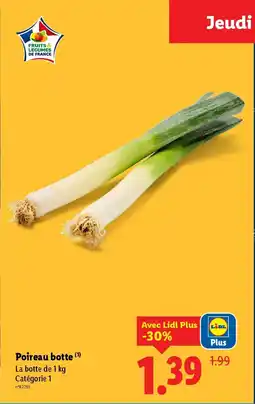 Lidl Poireau botte offre