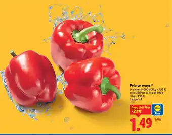 Lidl Poivron rouge offre