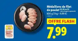 Lidl Médaillons de filet de poulet offre