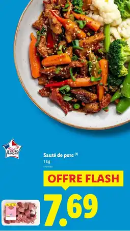 Lidl Sauté de porc offre