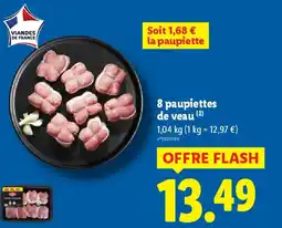 Lidl 8 paupiettes de veau offre