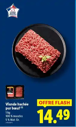 Lidl Viande hachée pur bœuf offre